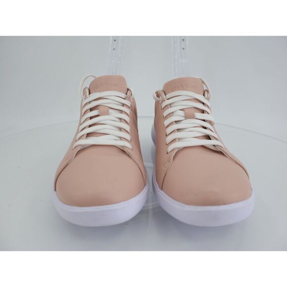 Cole Haan Women's Grand Crosscourt Sneaker Size 7 Nude Beige Lace Up Leather - Picture 3 of 13